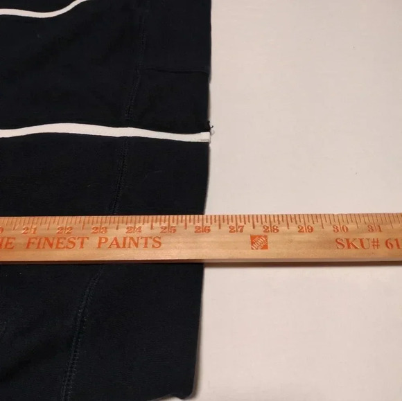 J. Crew Dark blue White trim size Medium Jacket pockets Cotton Unisex - Picture 8 of 9